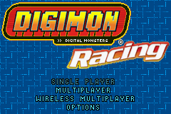 Digimon Racing Title Screen